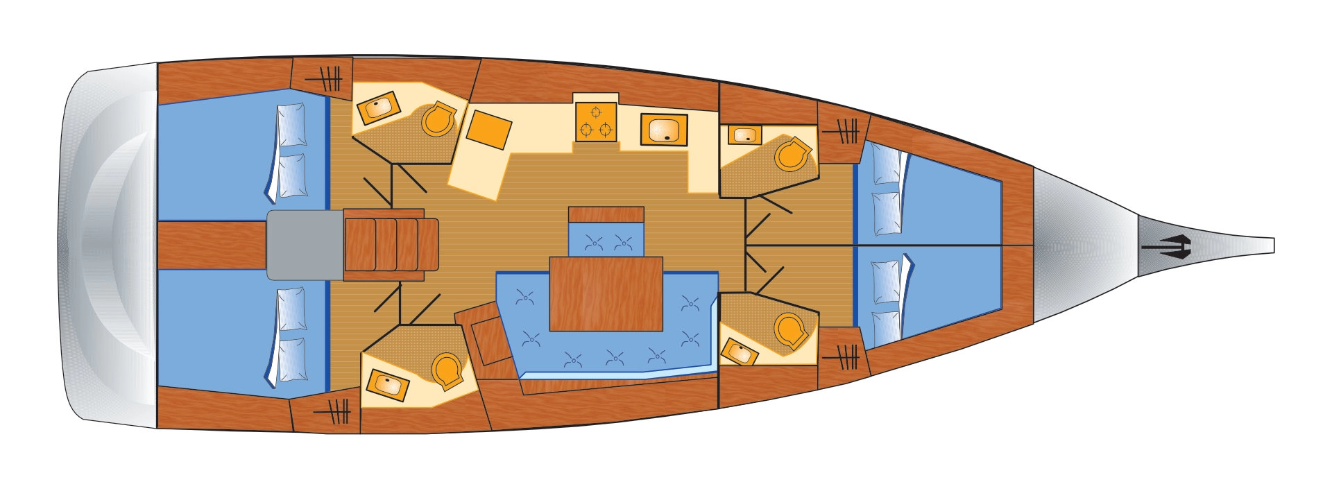 Uthyrning Segelbåt  i Can Pastilla - Bénéteau Oceanis 46.1