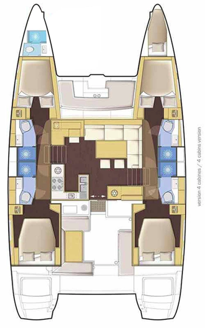 Lagoon Lagoon 46 charter bareboat eller skeppad i Alimos