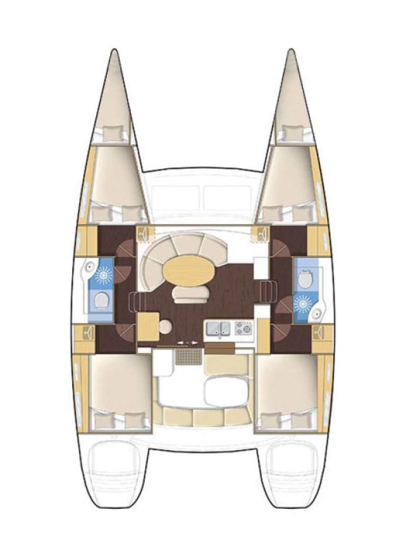 Lagoon Lagoon 380 charter bareboat eller skeppad i Komolac