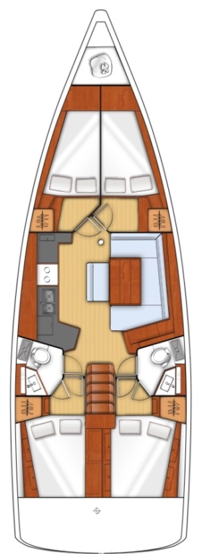 Yacht charter Sukošan billig Oceanis 45