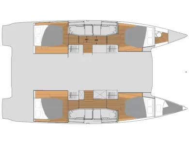 Fountaine Pajot Elba 45 charter bareboat eller skeppad i Zadar