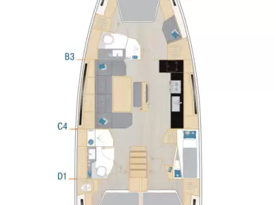 Hyr en Hanse Hanse 460 Gocek 