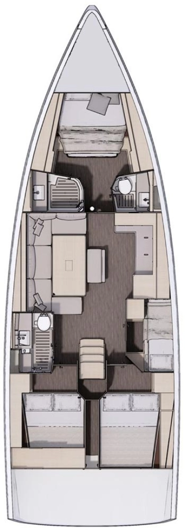 Dufour Dufour 470 charter bareboat eller skeppad i Kaštela