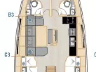 Hanse Hanse 460 charter bareboat eller skeppad i Donji Seget