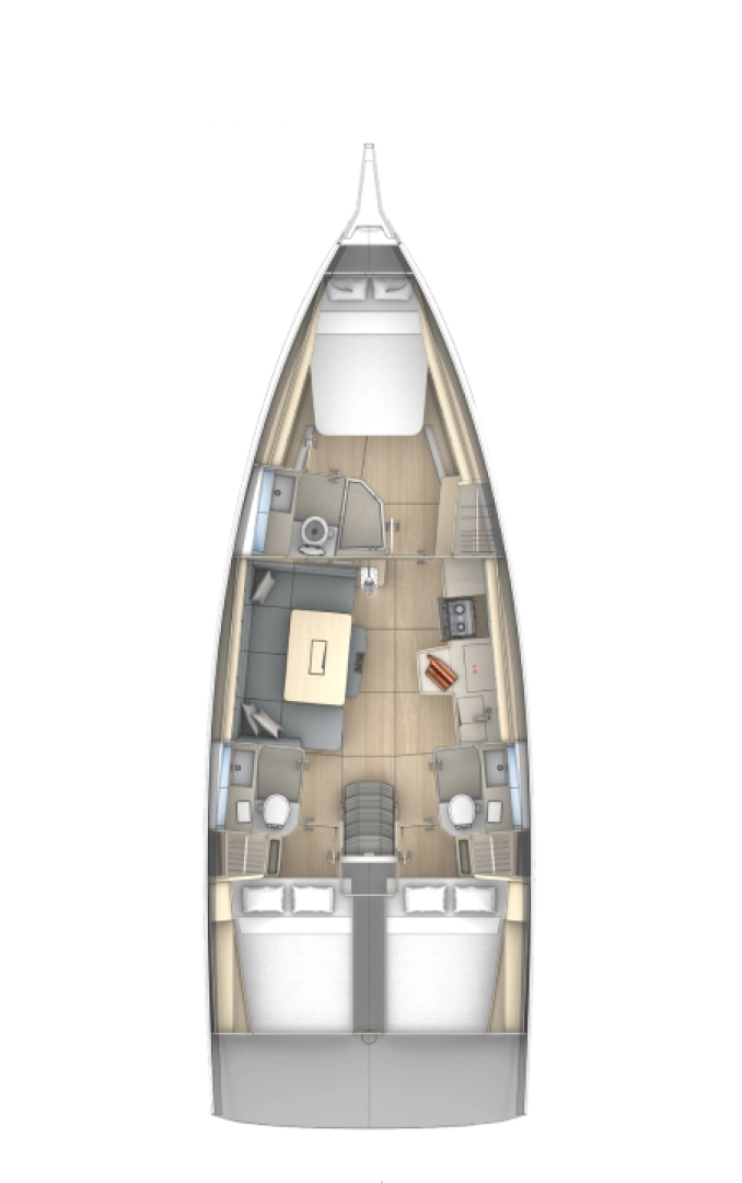 Yacht charter Fethiye billig Dufour 41