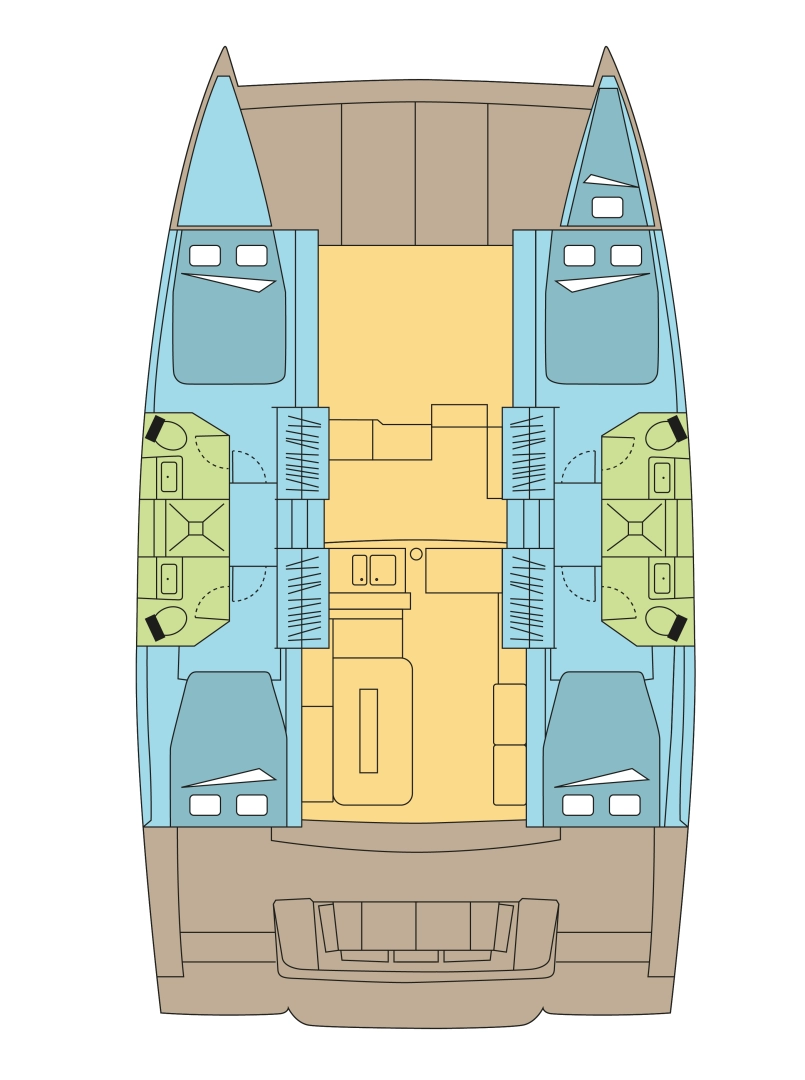 Bali Bali 4.2 charter bareboat eller skeppad i Nassau