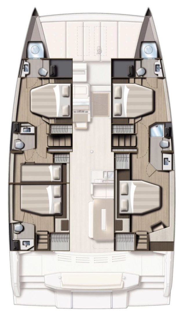 Bali Bali 4.8 charter bareboat eller skeppad i Donji Seget