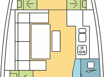 Hyra Segelbåt  med eller utan skeppare Dufour Alimos 