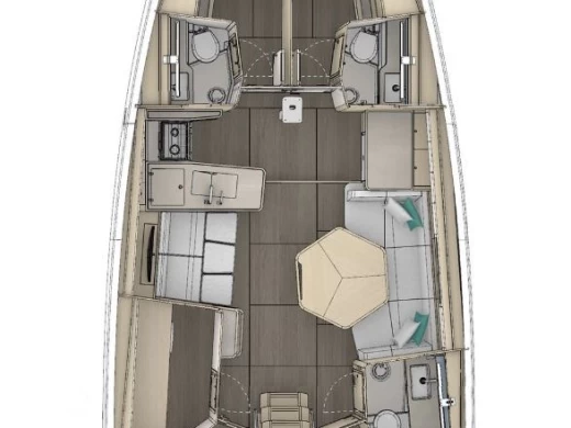 Yacht charter Donji Seget billig Dufour 48