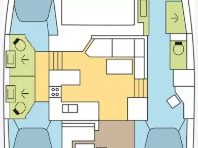 Fountaine Pajot Astrea 42 charter bareboat eller skeppad i Alimos