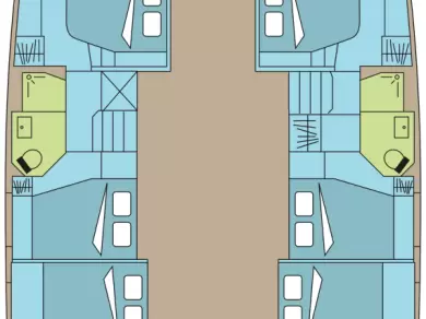 Fountaine Pajot Fountaine Pajot Aura 51 SMART ELECTRIC - 5 cab. charter bareboat eller skeppad i Pozzuoli