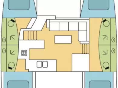 Uthyrning Katamaran  Fountaine Pajot med en båtlicens 