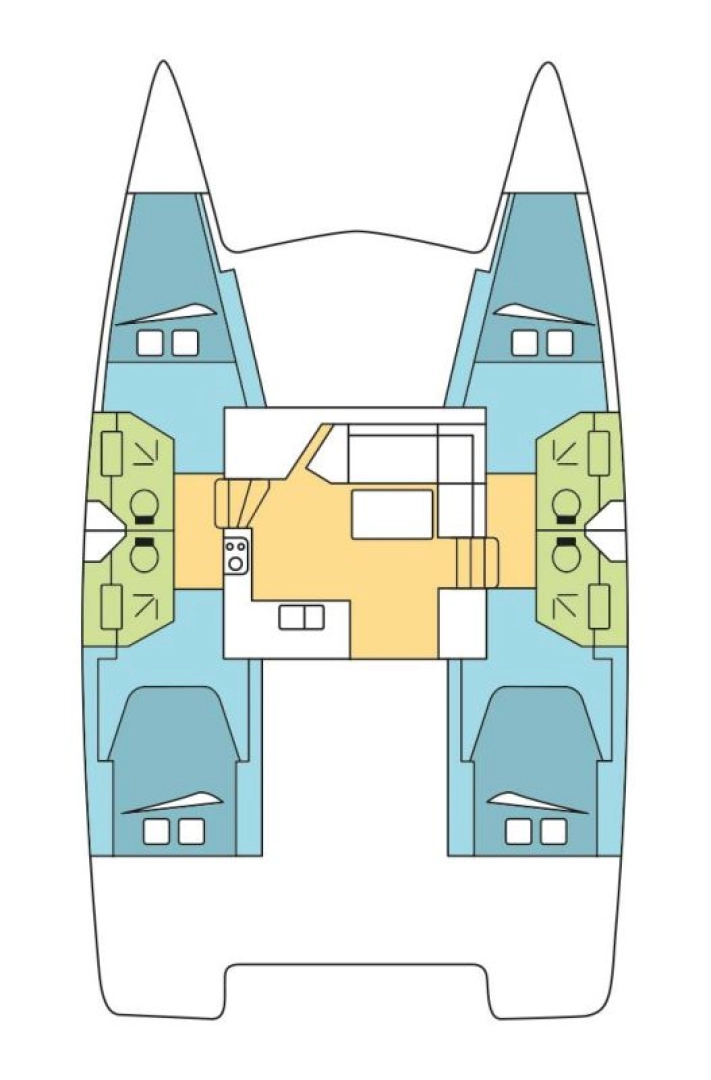 Uthyrning Katamaran  Fountaine Pajot med en båtlicens 