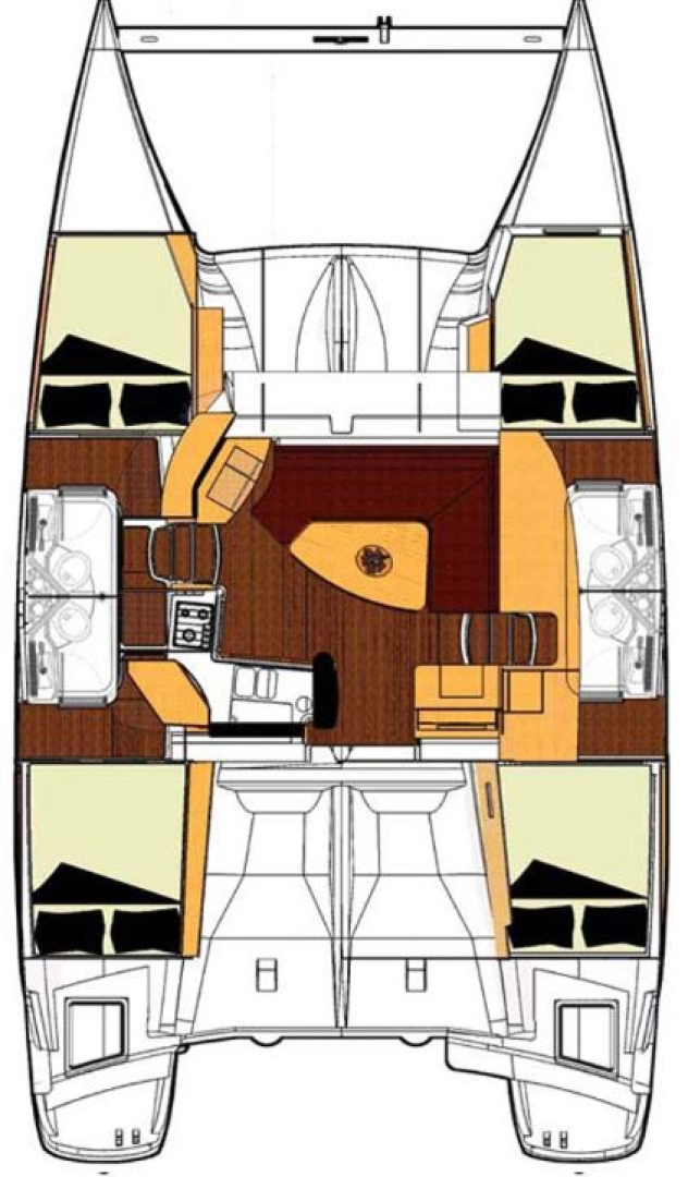 Uthyrning Katamaran  Fountaine Pajot med en båtlicens 