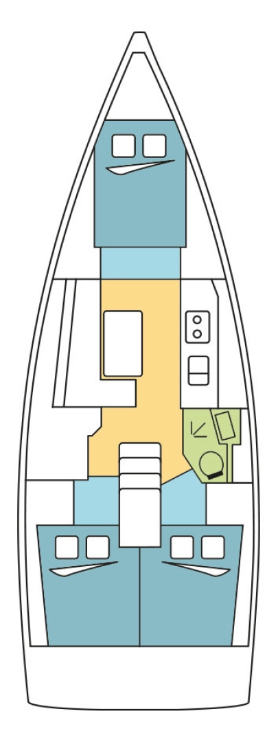 Uthyrning Segelbåt  Bénéteau med en båtlicens 