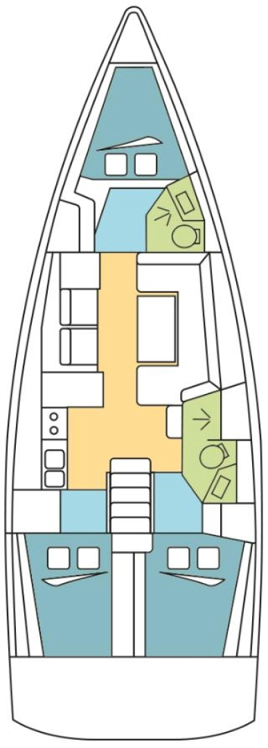 Uthyrning Segelbåt  Bénéteau med en båtlicens 