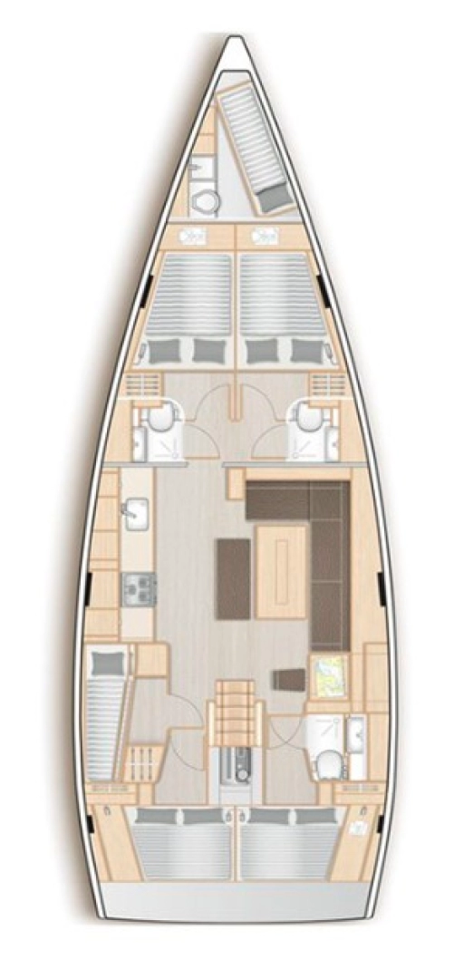 Yacht charter Nikiána billig Hanse 508