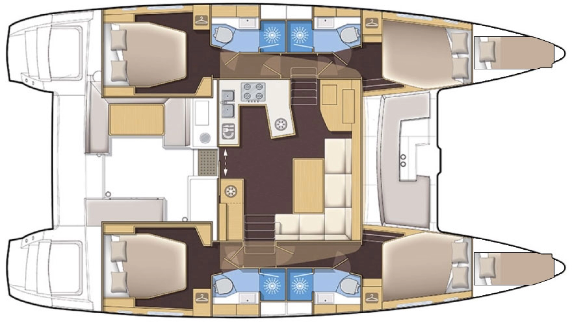 Lagoon Lagoon 450 F charter bareboat eller skeppad i Kaštela
