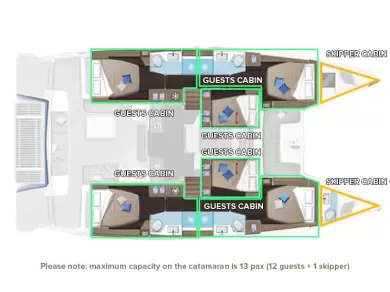 Uthyrning Katamaran  Lagoon med en båtlicens 