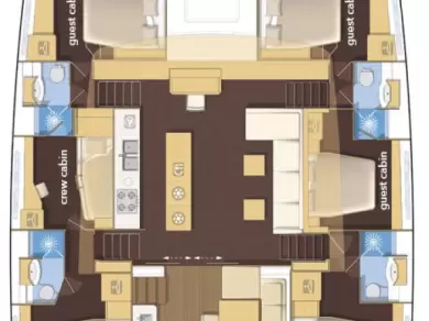 Lagoon Lagoon 620 charter bareboat eller skeppad i Split 