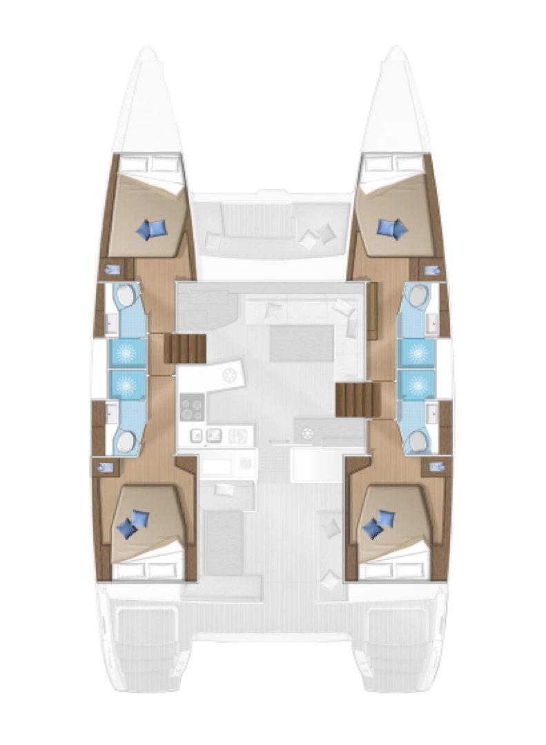 Lagoon Lagoon 450 F charter bareboat eller skeppad i Alimos