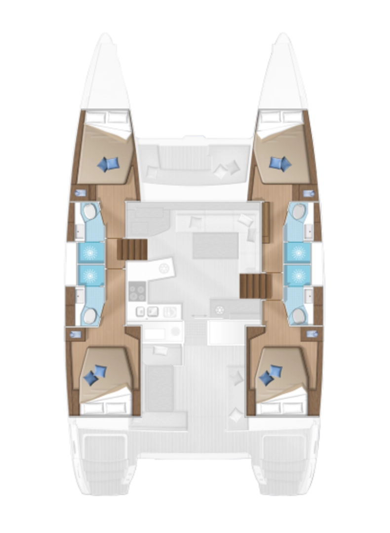 Uthyrning Katamaran  i Lefkáda - Lagoon Lagoon 450 F