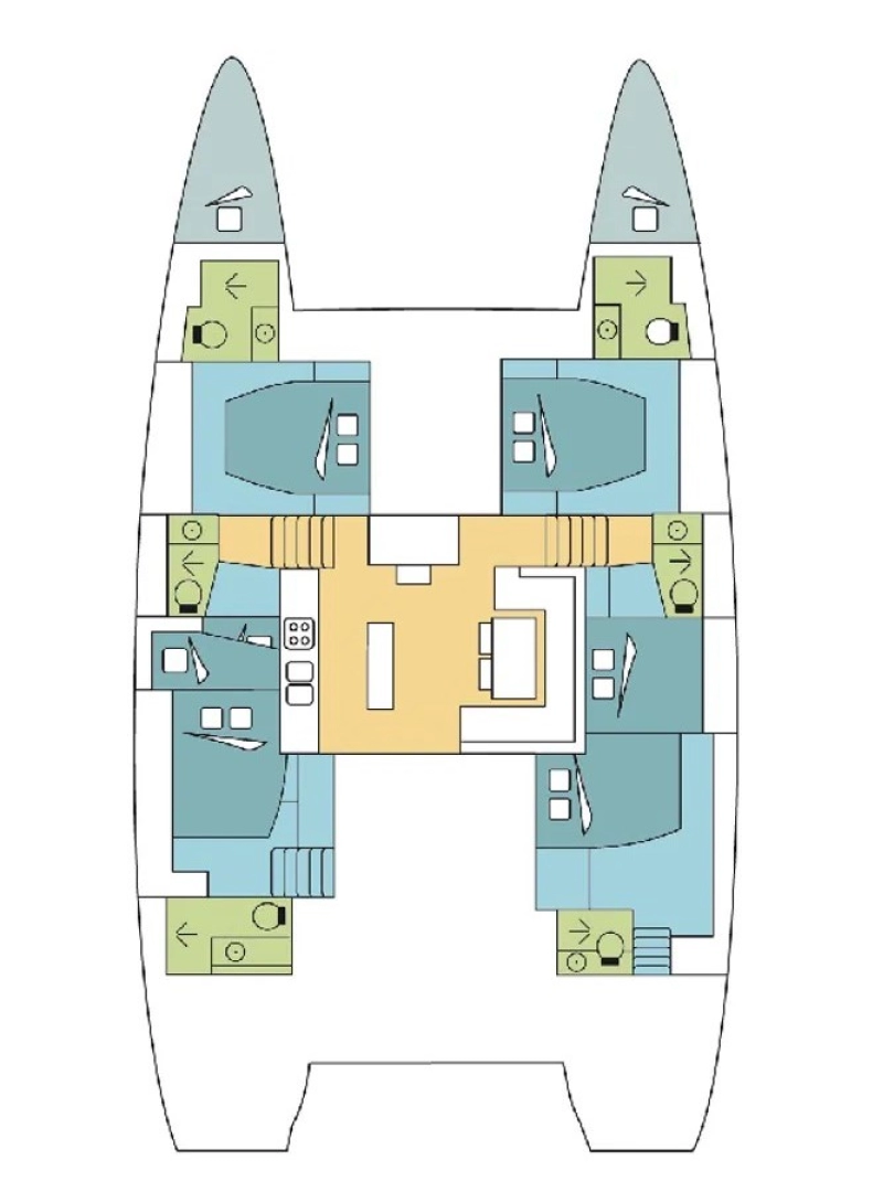 Uthyrning Katamaran  Lagoon med en båtlicens 