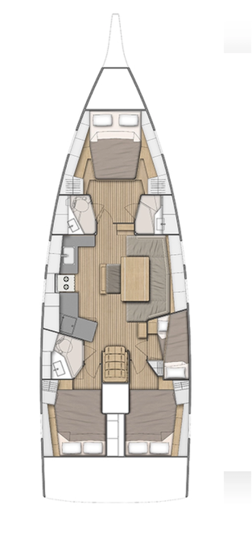 Bénéteau Oceanis 46.1 charter bareboat eller skeppad i Alimos