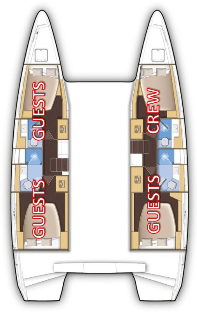 Hyra Katamaran  med eller utan skeppare Lagoon Split  