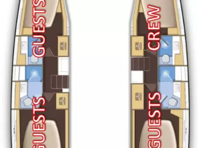 Hyra Katamaran  med eller utan skeppare Lagoon Split  