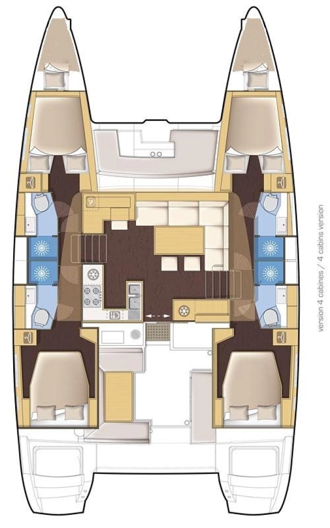 Uthyrning Katamaran  Lagoon med en båtlicens 