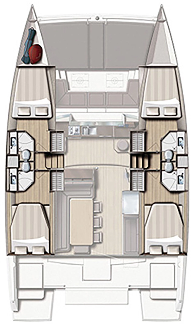 Uthyrning Katamaran  i Capo d'Orlando - Bali Bali 4.3
