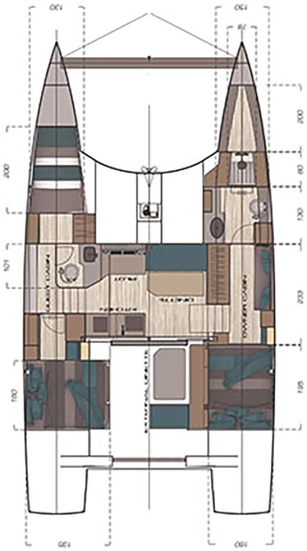 C-CATAMARANS C Cat 37 charter bareboat eller skeppad i Portisco