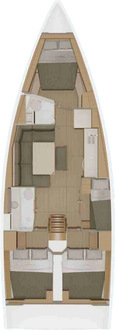 Dufour Dufour 430 charter bareboat eller skeppad i Rodi Garganico