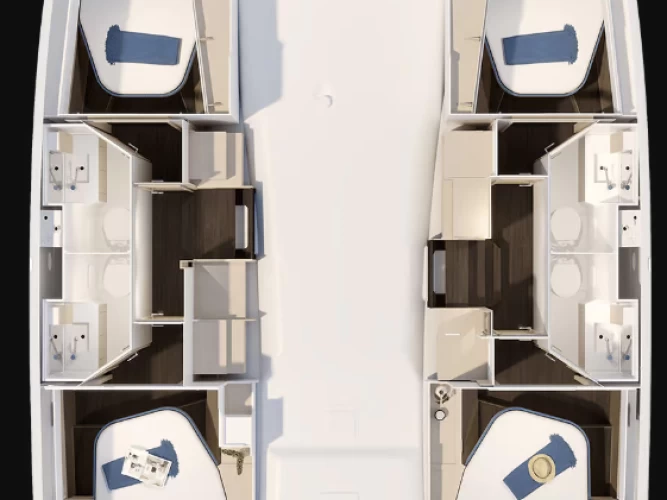 Uthyrning Rodi Garganico - Fountaine Pajot Fountaine Pajot FP 41 Quatuor 4 av Samboat 