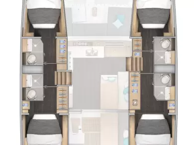 Båtuthyrning Lagoon Lagoon 43 i Gouvia på Samboat 