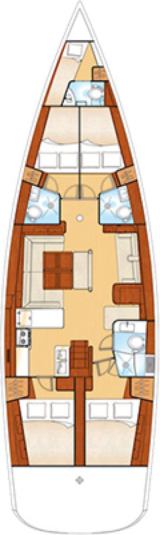 Yacht charter Palairos billig Oceanis 54