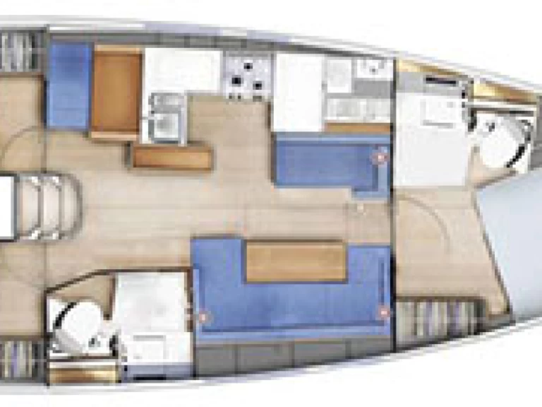 Jeanneau Sun Odyssey 410 charter bareboat eller skeppad i Bormes-les-Mimosas