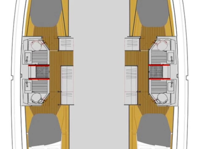 Uthyrning Katamaran  Fountaine Pajot med en båtlicens 
