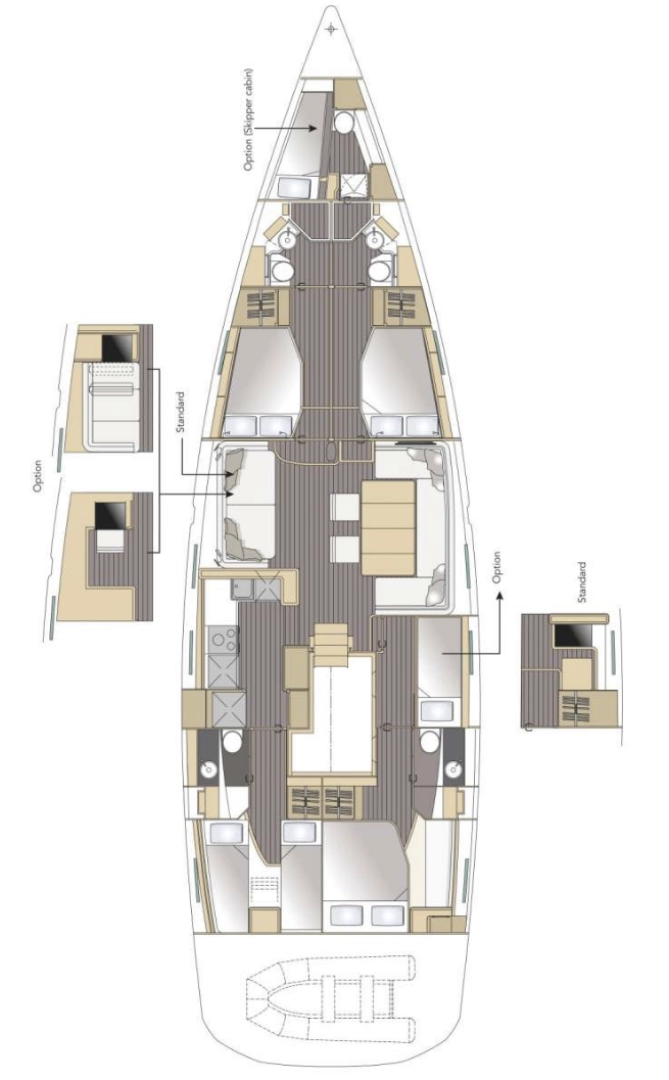 Uthyrning Segelbåt  Jeanneau med en båtlicens 