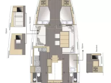 Uthyrning Segelbåt  Jeanneau med en båtlicens 