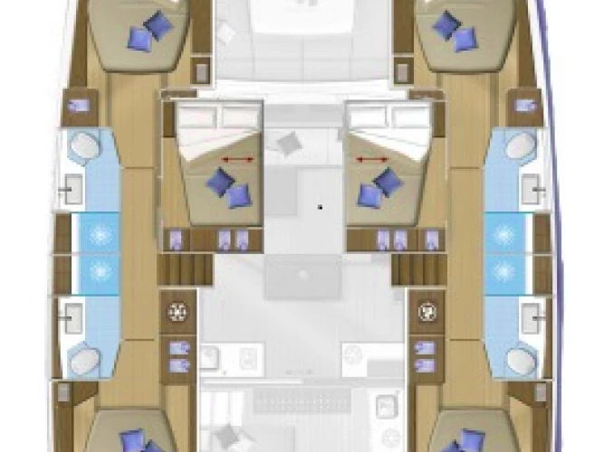 Lagoon Lagoon 50 charter bareboat eller skeppad i Preveza