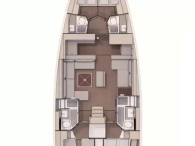 Uthyrning Segelbåt  Dufour med en båtlicens 