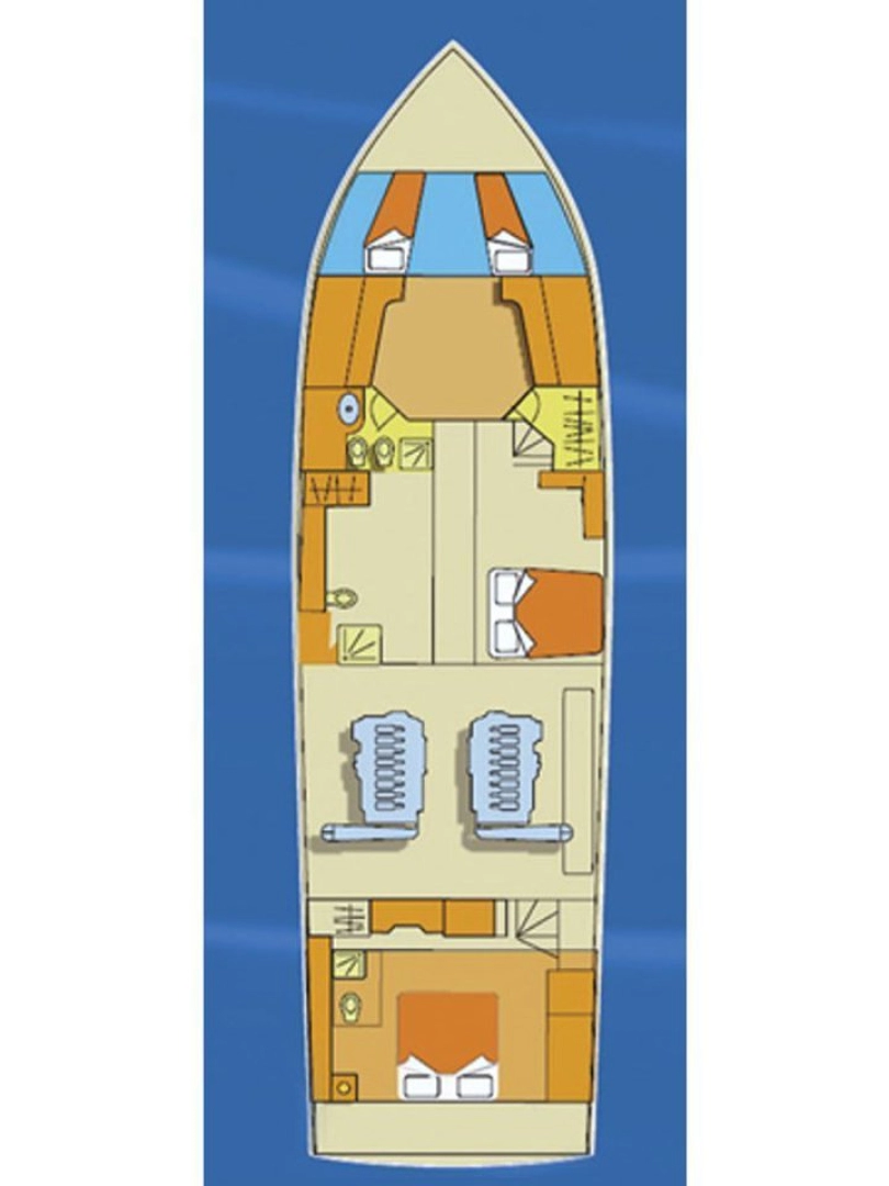 Cheoy Lee Shipyard Hong Kong Cheoy Lee 55 charter bareboat eller skeppad i Split 