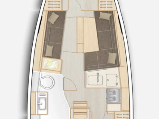 Yacht charter Marseille billig Hanse 348