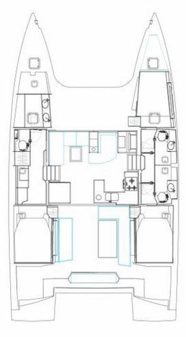 Uthyrning Katamaran  Nautitech med en båtlicens 