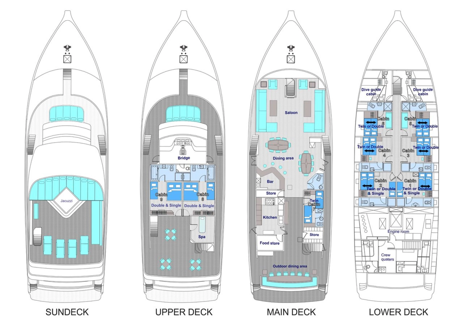 Uthyrning Lyx yacht i Male - Custom Made MY Honors Legacy