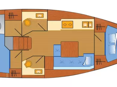 Dufour Dufour 382 Grand Large charter bareboat eller skeppad i Barth