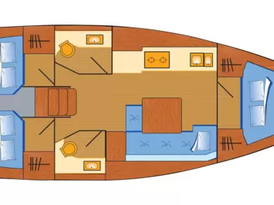 Yacht charter Heiligenhafen billig Dufour 382 Grand Large