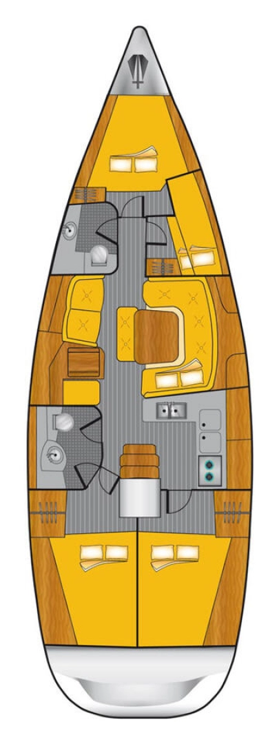 Jeanneau Sun Odyssey 43 charter bareboat eller skeppad i Flensburg